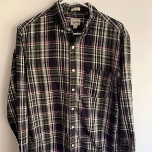 J Crew Long Sleeve Plaid Button Down